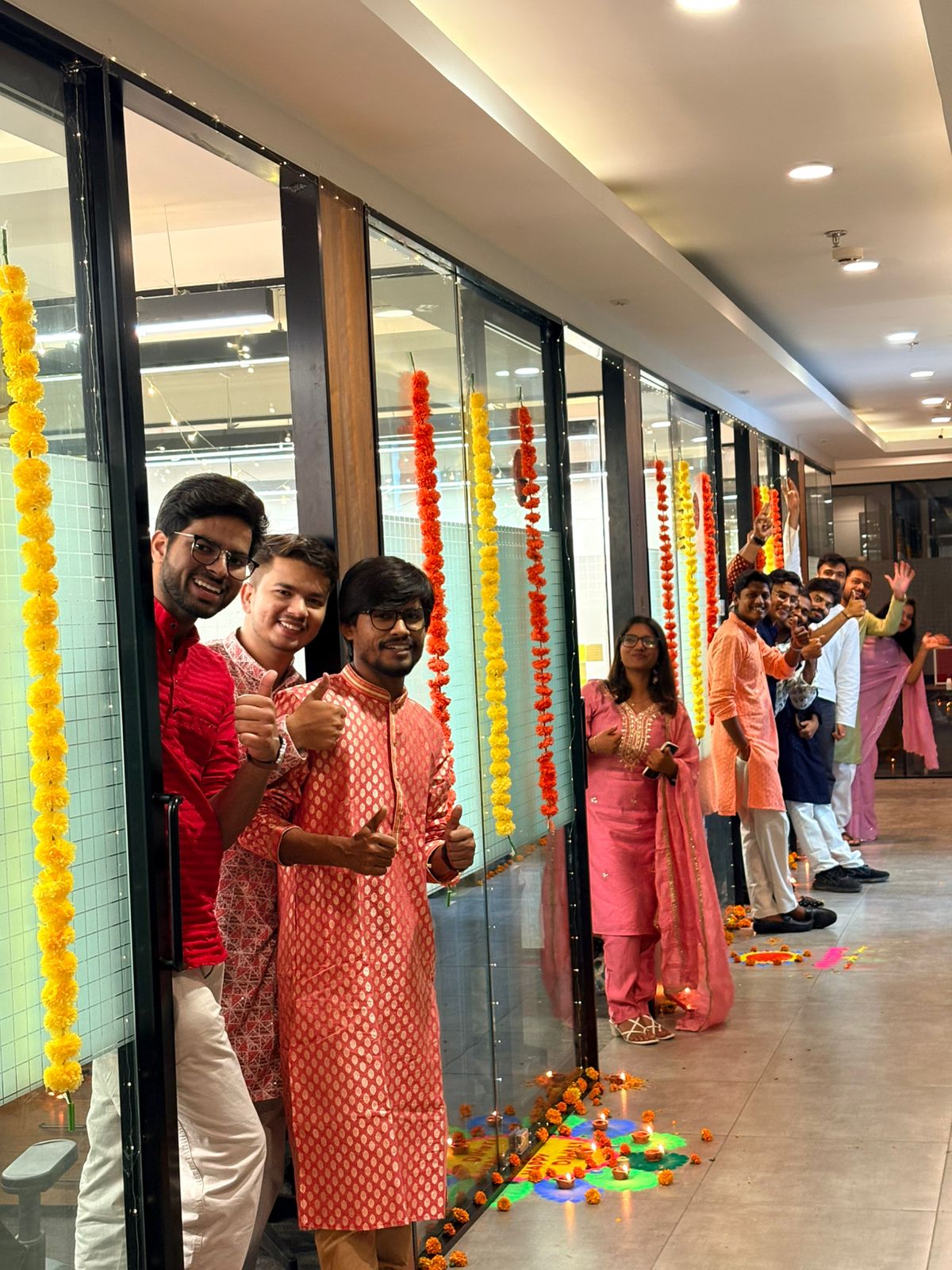 Festival celebrations at Webelio office